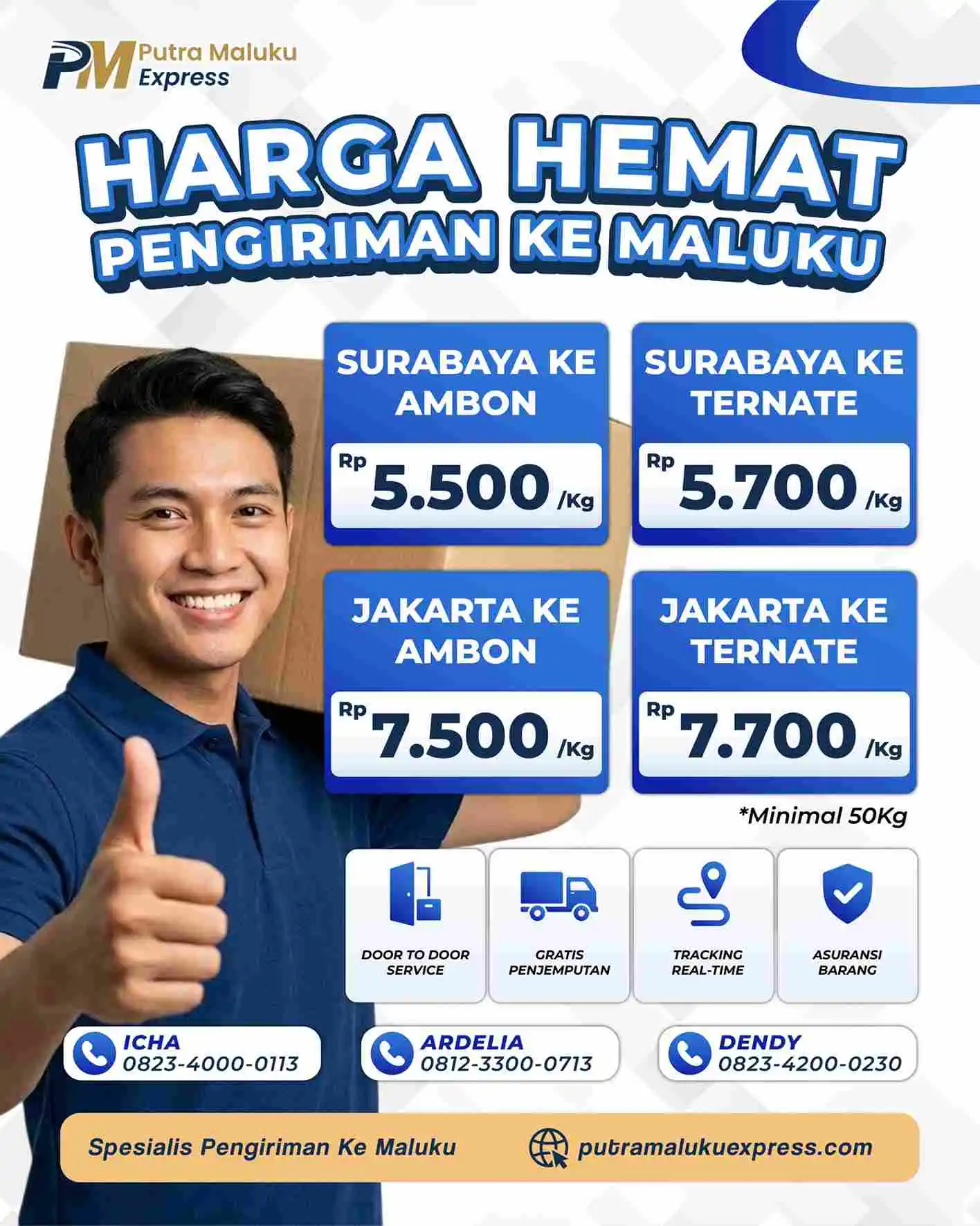 Spesialis Pengiriman ke Maluku