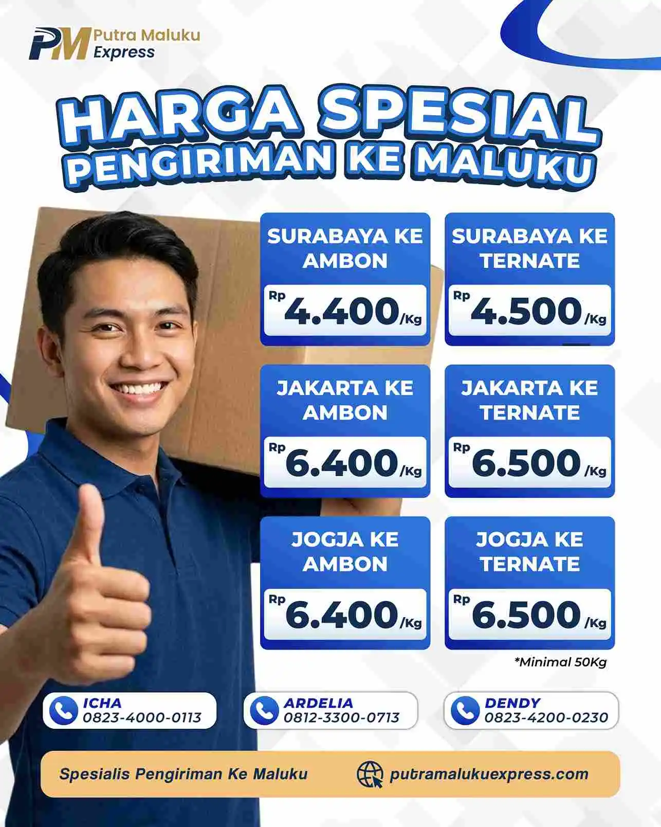 Spesialis Pengiriman ke Maluku