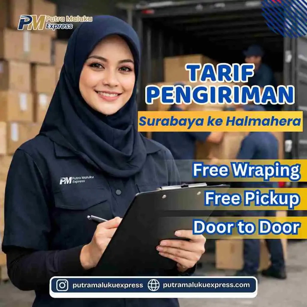 Tarif Pengiriman Surabaya ke Halmahera